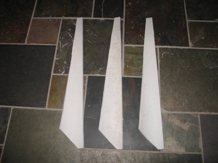 Here is a picture of the blades that are after they are cut. In the 
