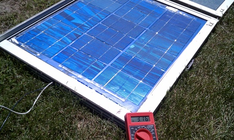 DIY solar panel amps