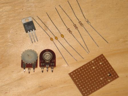 Parts for a Variable Voltage Supply kit.
