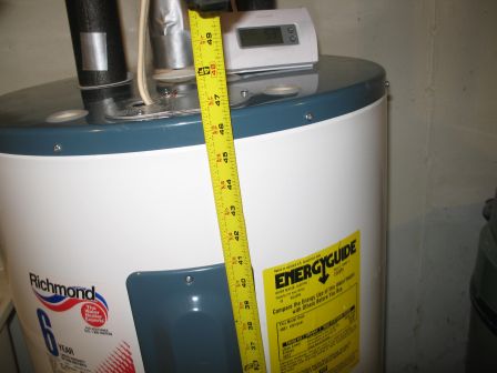 Measuring Water Heater Height